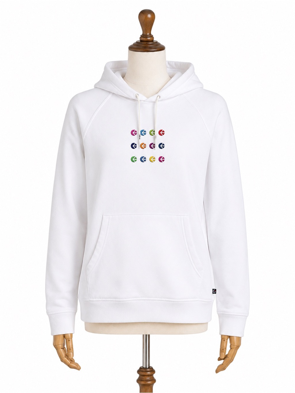 Ethika White Hoodie Size M/L Stained Cuffs + Smoll Spot No Fabric Tag-As Is